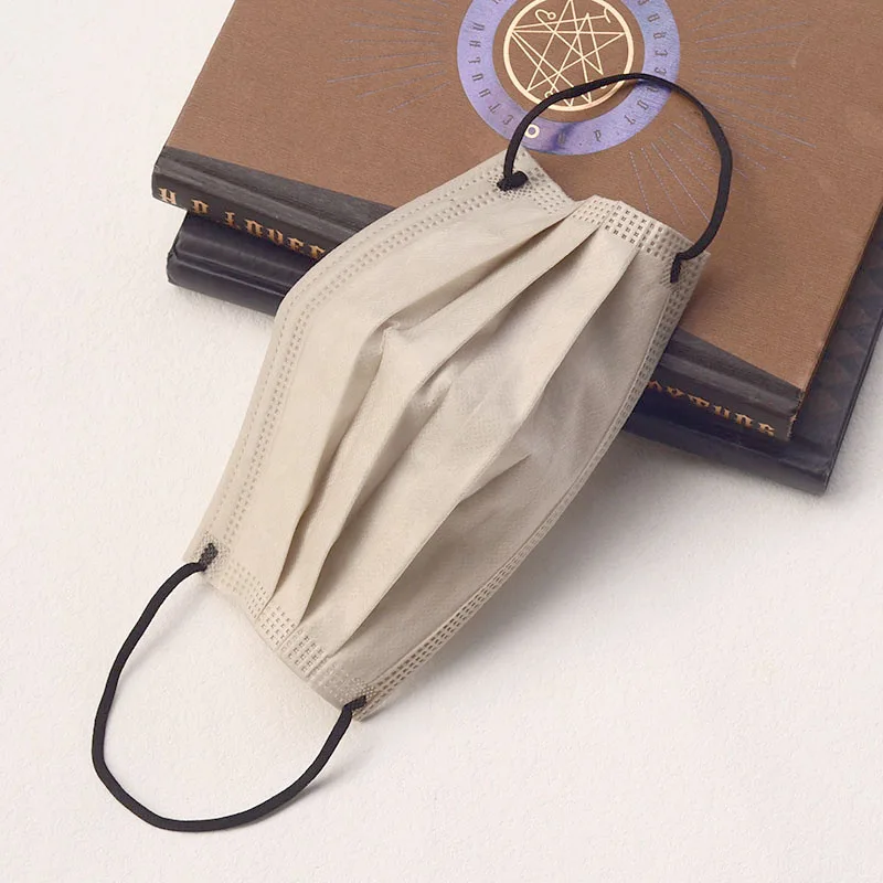 200 Buah Masker Wajah Sekali Pakai 4 Lapis Berwarna Aprikot Tebal - 200/100/50/10 Buah dengan Lingkaran Elastis dan Klip Hidung yang Dapat Disesuaikan, Cocok untuk Pesta, Perjalanan, Aktivitas Luar Ruangan, Pemakai Kasual, Penggemar Mode, Ideal