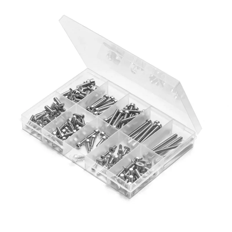 180pcs RC Car Repair Screws Kit For Trxs Slash 4x4/HQ727 RC Truck Car Upgrade Parts Stainless Steel Screw Accessories Replace