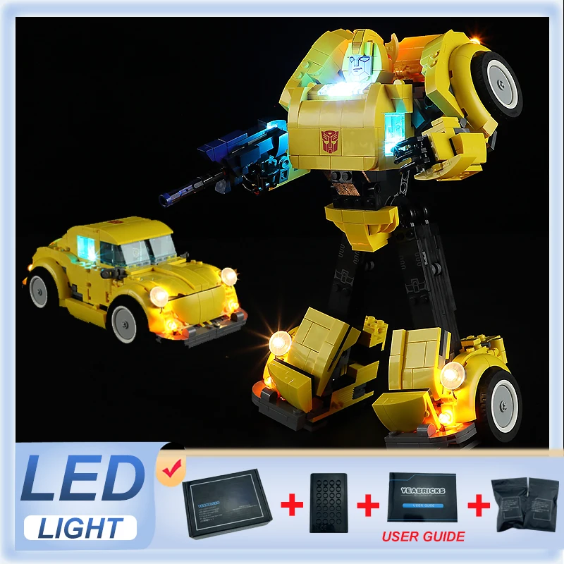 DIY LED Light Kit para Lego, Bumblebee, apenas luz LED, sem blocos modelo, 10338