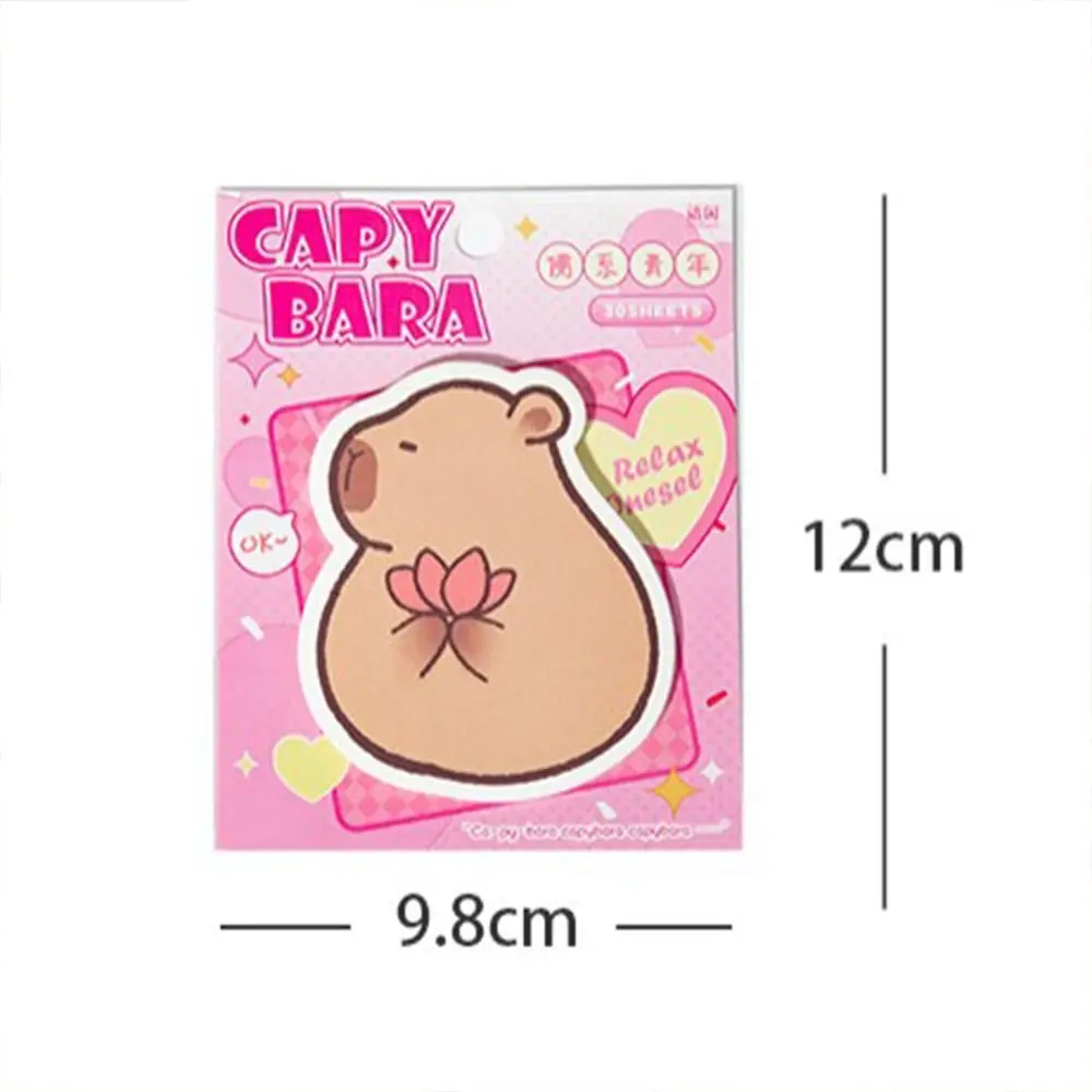 Kawaii Cartoon Plakbriefjes N Keer Schattig Berichtpapier Capybara Memo Pad Decor Student Cadeau Om Te Doen Lijst Schrijfblok Schoolkantoor