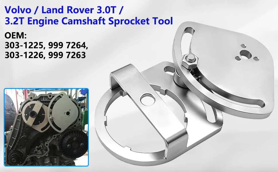 Nockenwellen-Zahnriemen-Ausrichtungswerkzeug, geeignet für Volvo S80, XC90 T6 Modelle sowie Land Rover Freelander 2 3.2L, 3.0T. – Detail 2