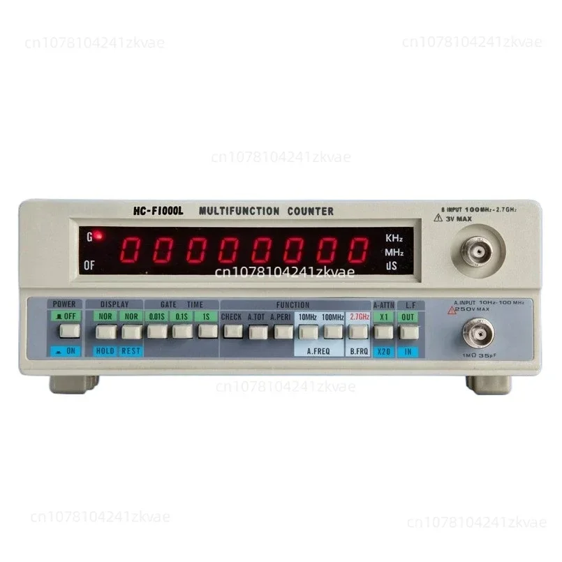 

HC-F1000L Frequency Meter 1G Frequency Crystal Signal Counter Test 8-bit LED Display