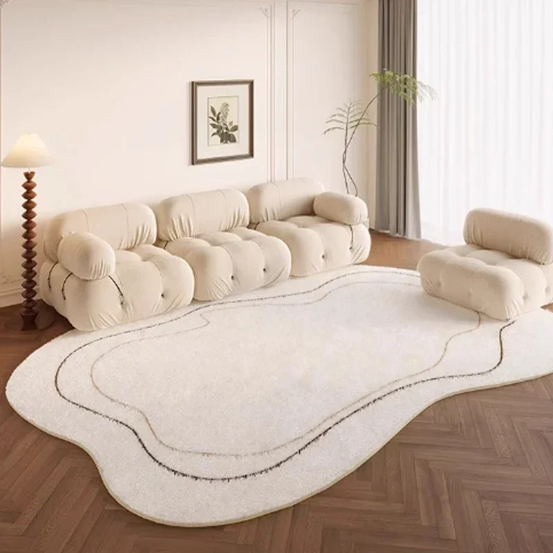

Living Room Carpet Bedroom Rug Irregular Floor Mat Soft Fluffy Plush Thickened Large Area Rugs Home Decoration Minimalist