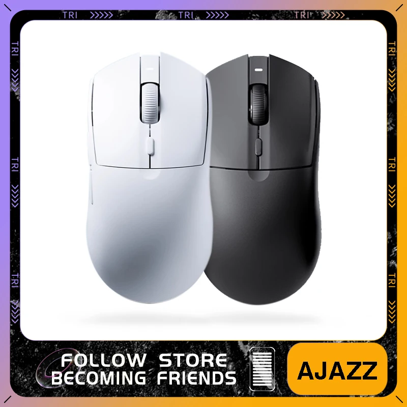 

Ajazz AJ139Pro 4k Wireless Gaming Mouse Dual-mode 2.4G Wireless Lightweight PAW3395 4000HZ 700mAh Battery Ergonomic Office Mouse