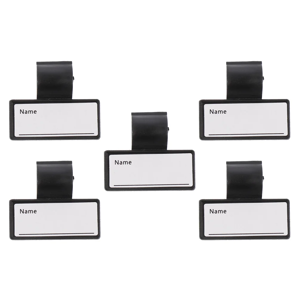 

5Pcs Stethoscope Name Tags ABS Durable Blank Double-Sided Clip Identification Name Plates for Medical Staff Stethoscope Supplies