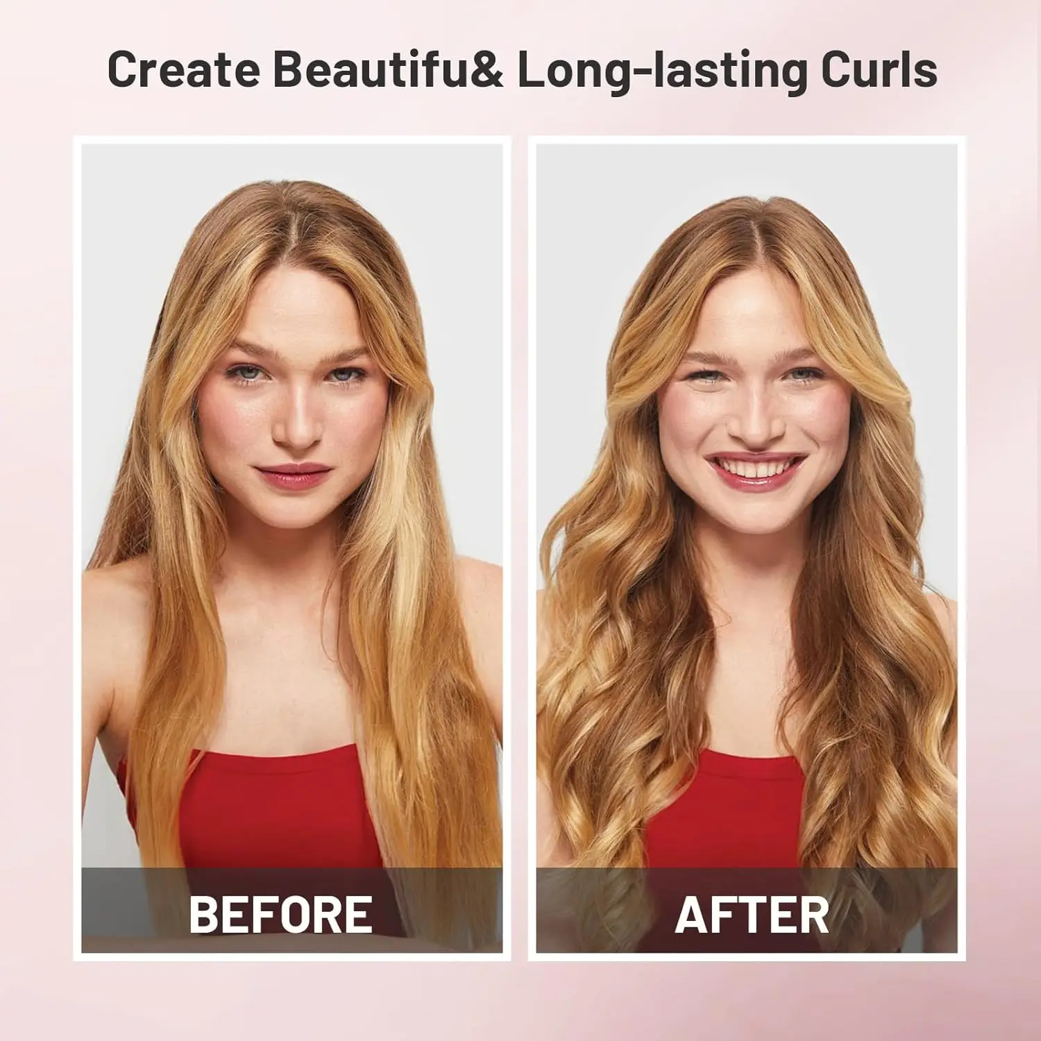 Automatic Curling Iron Hair Curler Electric Negative Ion Auto Rotating Curling Tool 1.1 Inches Barrel Suitable for All Hair Type