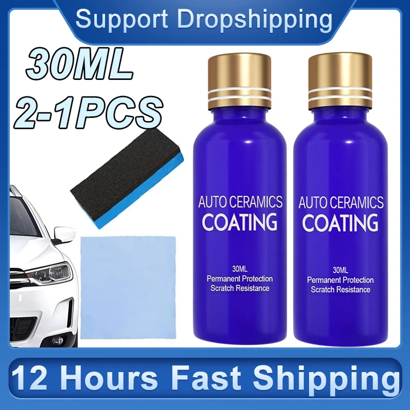 

30ml Car Detailing Ceramic Coating Car Products Ceramic Coating Nano Glass Plated Crystal Car Polish 9H Hardness High Gloss