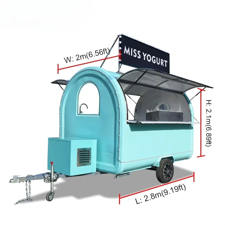 Mobile Kitchen Coffee Trailer Cart