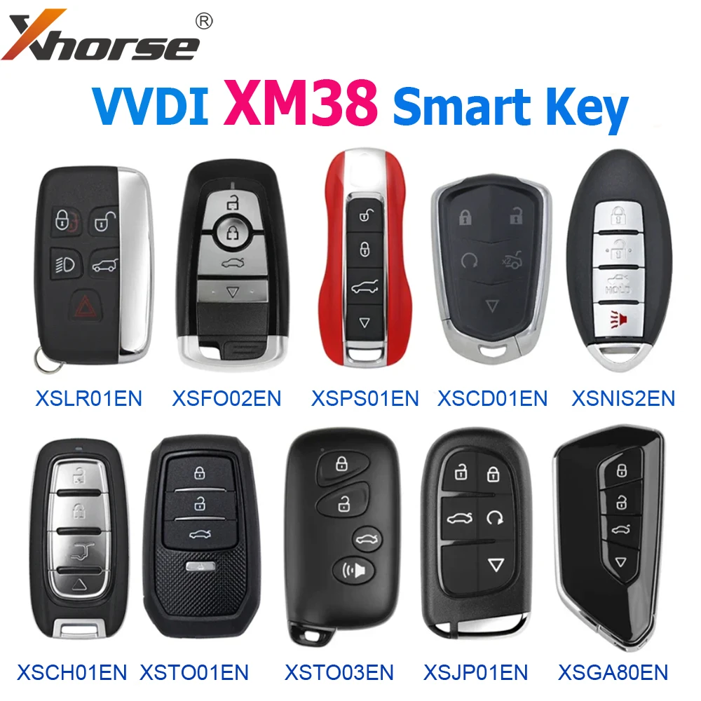 XHORSE VVDI XM38 Smart Key XSJP01EN/XSGA80EN/XSCD01EN/XSTO03EN/XSCH01EN/XSPS01EN/XSTO01EN/XSLR01EN for VVDI2 VVDI Key Tool