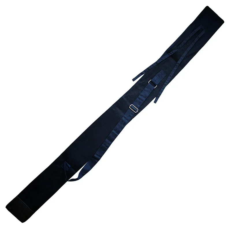 Bolso de cuero de algodón para espada Kendo Aikido Iaido, bolsa de transporte japonesa con correa para sostener 2 espadas, longitud de 138cm, ancho