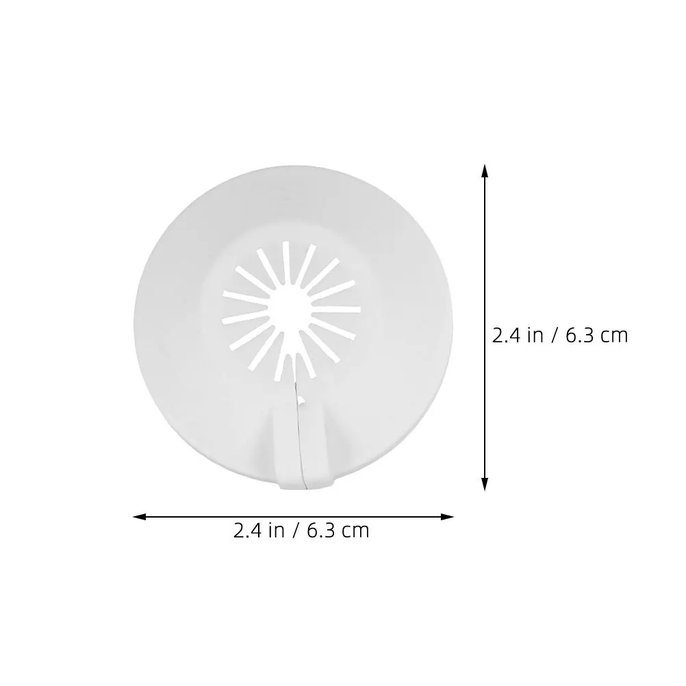 8Pcs Fire Sprinkler Plastic Cover Decorative Trim Ring for Ceiling Head Protection Easy Install No Tools Required