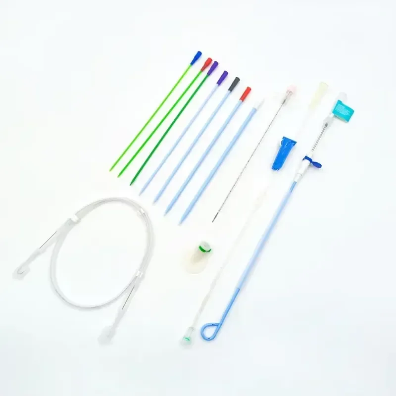 6-7-8-10-12-14fr-ce-iso-certified-diall-thoracic-biliary-common-bile-duct-drainage-catheter-set-nephrostoma-pigtail-catheter