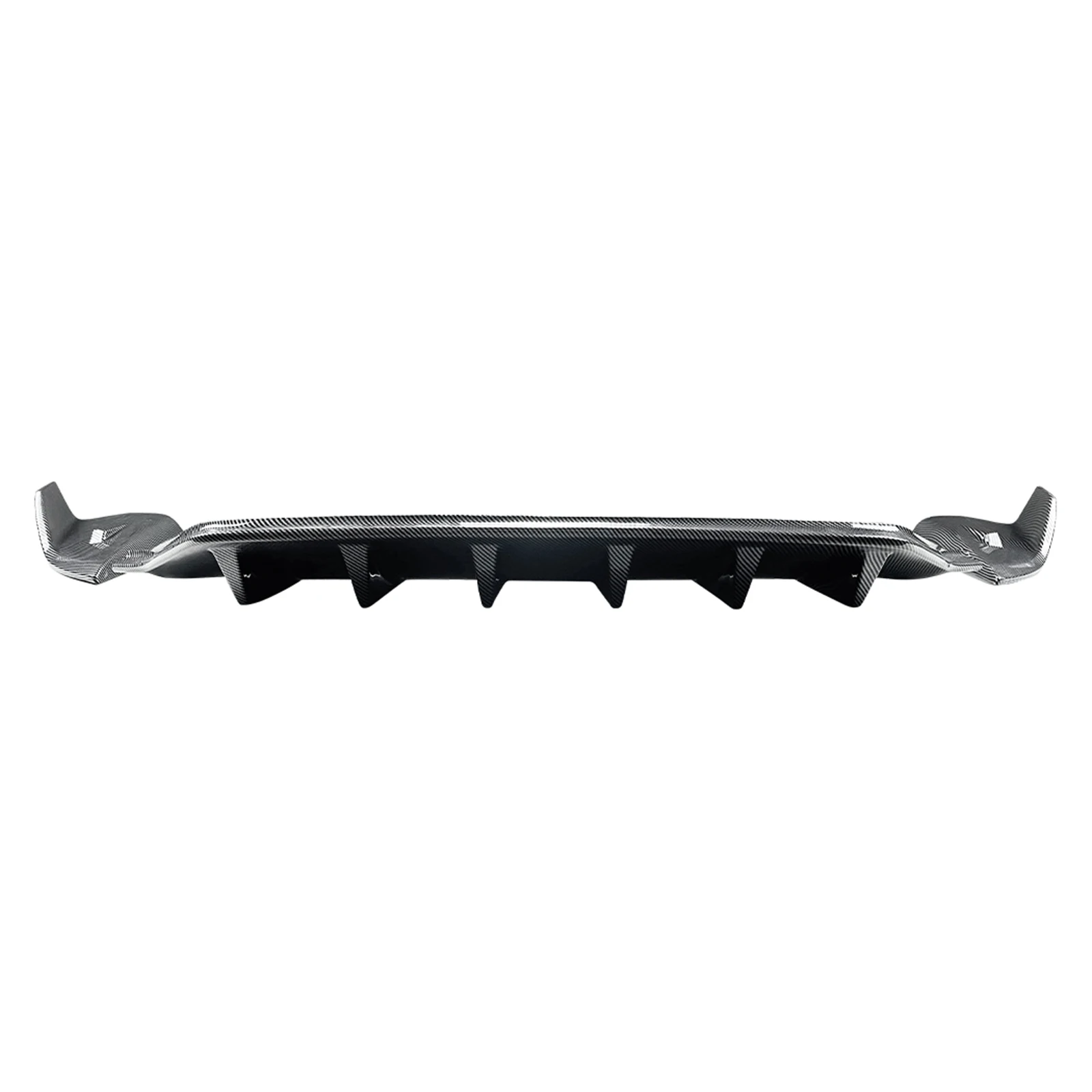 Carbon Fiber Look/Gloss Black Rear Bumper Diffuser Lip For Porsche Taycan 2019-25 Boot Lower Splitter Spoiler Air Dam Protector