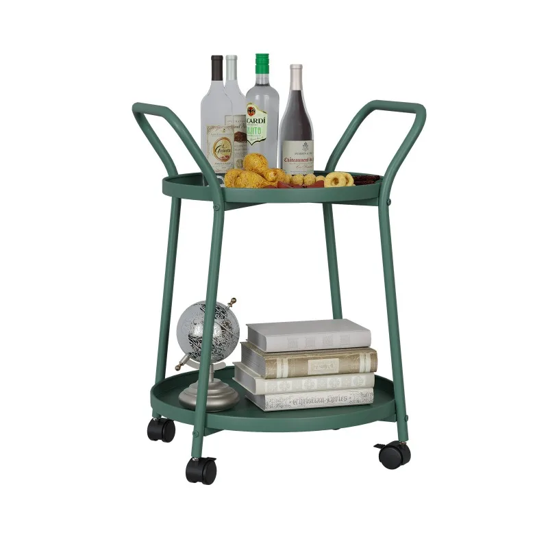 trolley, sofa side table, household removable glass coffee table rack