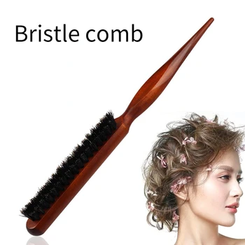 Kıl Tarak Üç Sıralı Sivri Kuyruk Tarak Kabarık Şekilli Saç Tarak Berber Aksesuarları Saç Fırçası Saç Araçları baş masaj aleti