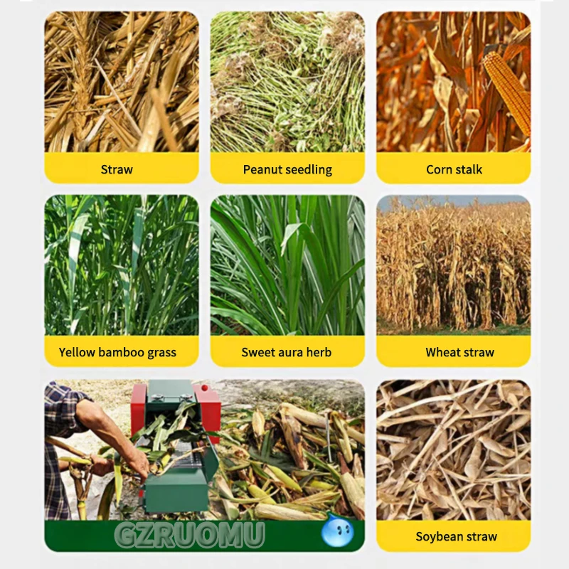 

Commercial Animal Feed Grass Chopper Silage Kneading Machine - Rice Corn Wheat Straw Chaff Cutter & Feed Crusher