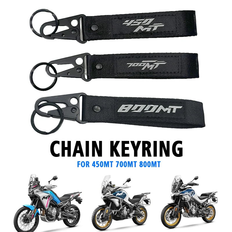 

For CFMOTO CF 450MT 700MT 800MT MT 450 700 800 MT Motorcycles Accessories Embroidery Keychain Key Chain Keyring MT450 MT700 800