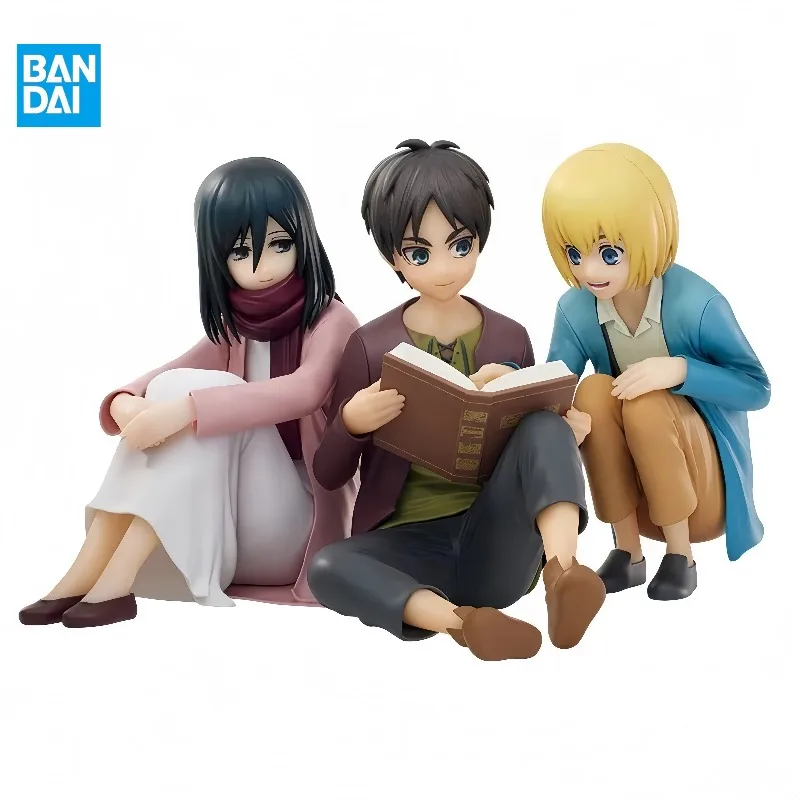 

【In Stock】BANDAI Ichiban Kuji Attack on Titan Di Ming A Prize Eren Mikasa and Armin The World Outside The Wall Models Toys Gift