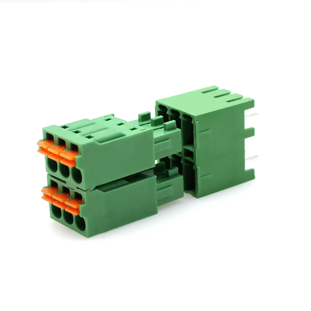 

Пружинная клеммная колодка 15EDGKNHC, шаг 3,5 мм, 3,81 мм, используемая в качестве клеммного разъема печатной платы KF2EDGKNH 15EDGKNH FMCD1.5 ST