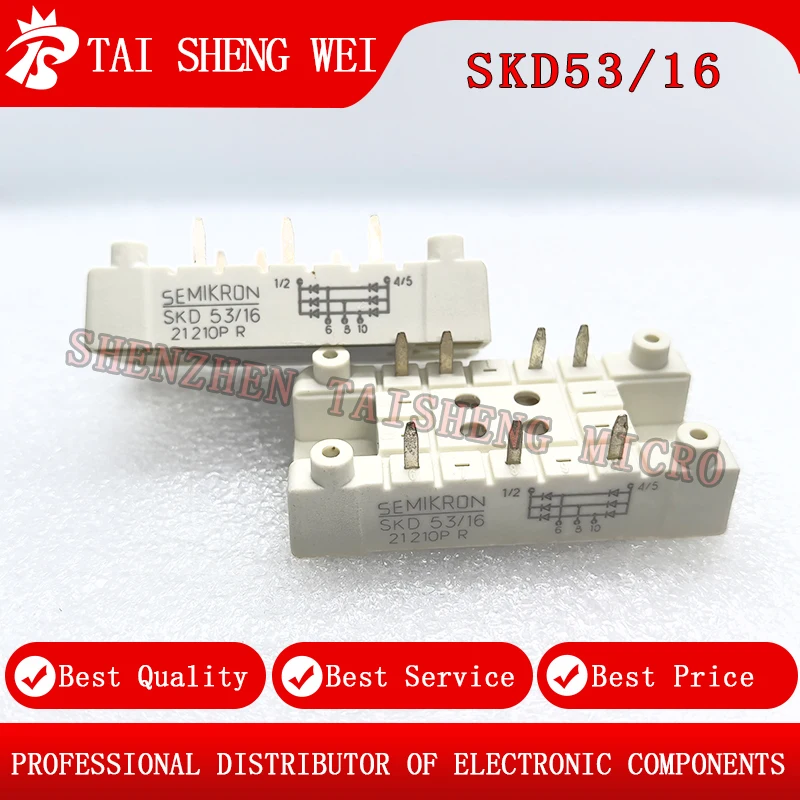 

1PCS New IGBT Power Module SKD53-16 SKD53/16 IGBT New Module High Power Rectifier