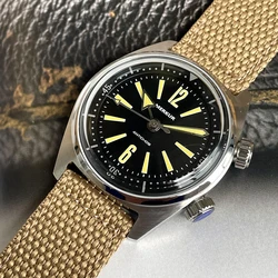 Pre-sale Merkur Skin diver 100m water resist retro Luminous casual manual mechanical watch men steel Military watch Vintage 38mm