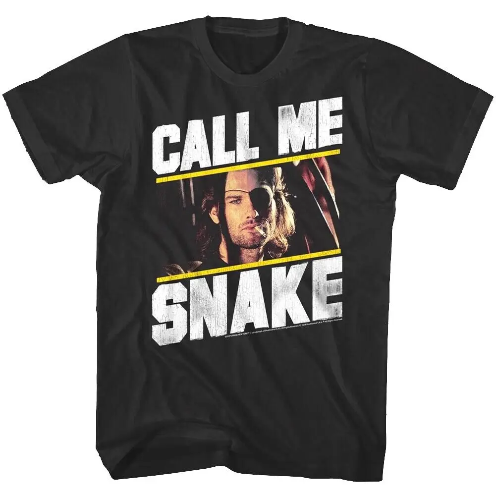 Escape From New York Call Me Snake Men'S T Shirt Plissken Kurt Russell Movie Top