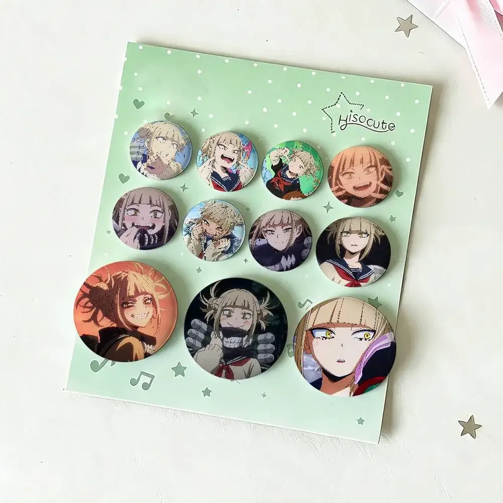 H-Himiko Togas Badges Tinplate Soft Button Pin Brooch Metal Badge Custom Jewelry Accessories Hat Bag Lapel