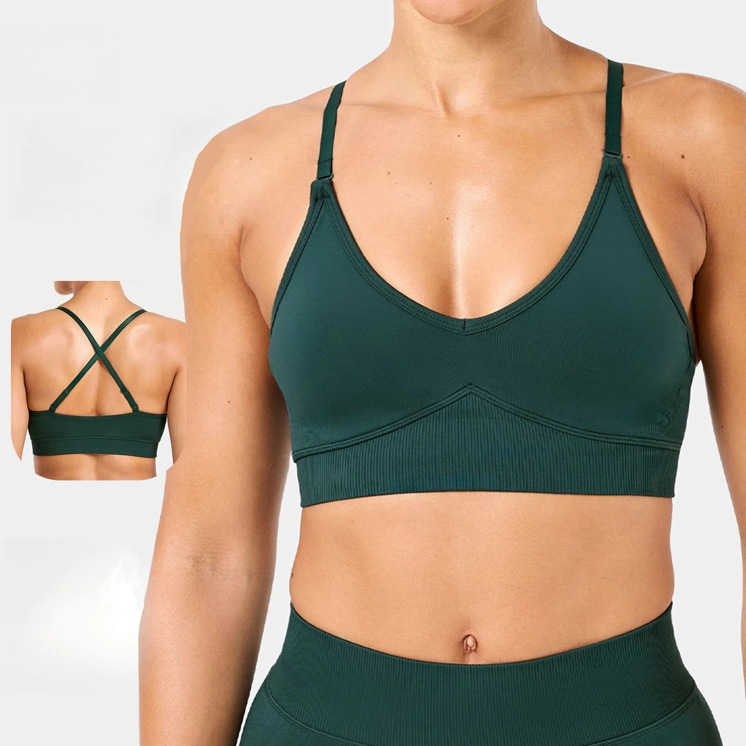 

Women Fitness Yoga Bras Race Back Sports Bras Nylon Top Women Bra Sexy Breathable Underwear For Women Gym