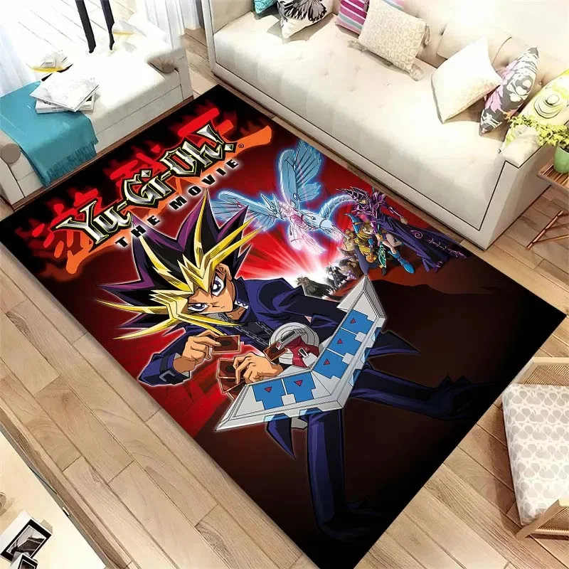 3D Anime Yu Gi Oh Card Yugioh Blue Eyes White Dragon Carpet Cartoon Floor Mat Living Room Bedroom Area Carpets Rug Family Gift