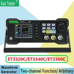 East Tester ET3320/40/60C Mini Dual Channel Function/Arbitrary Waveform Generator Signal Source 20Mhz 40Mhz 60Mhz Frequency