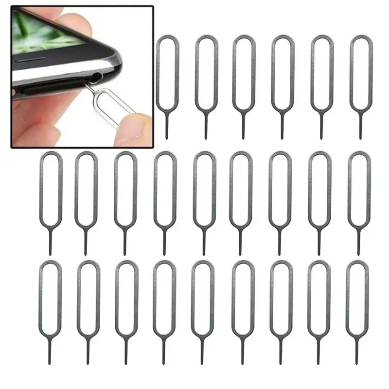 1/10/50/100PCS Universal Anti-Lost Sim Card Pin Eject Needle Remover For iPhone Xiaomi Huawei Tablet Smart Phone Repair Tool Kit