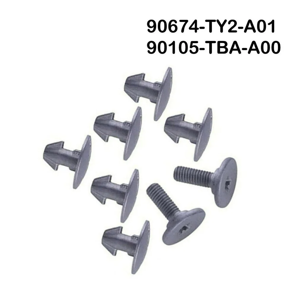 For Honda Engine For Access Cover Pins 6PC and Lower Cover Bolts 2PC for Civic 2017-2020 For Accord 2014-2020 CRV 2017-2020