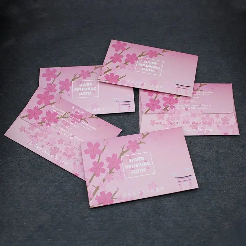 Pink Cherry Blossom Sakura Jewellery Polishing Cloth, Sterling Silver Jewelry Polishing, Clean Silver, jewelry Polishing Cloth