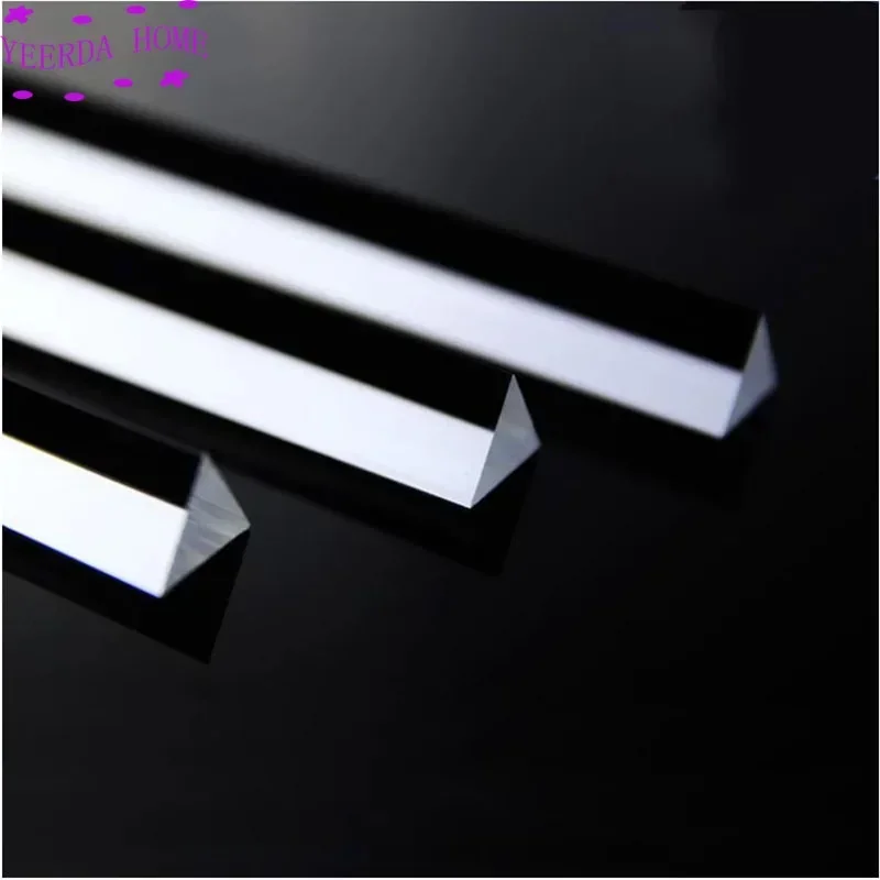 All-size Acrylic triangle bar strip solid wand transparent plexiglass rod right triangle PMMA Light guide column stick