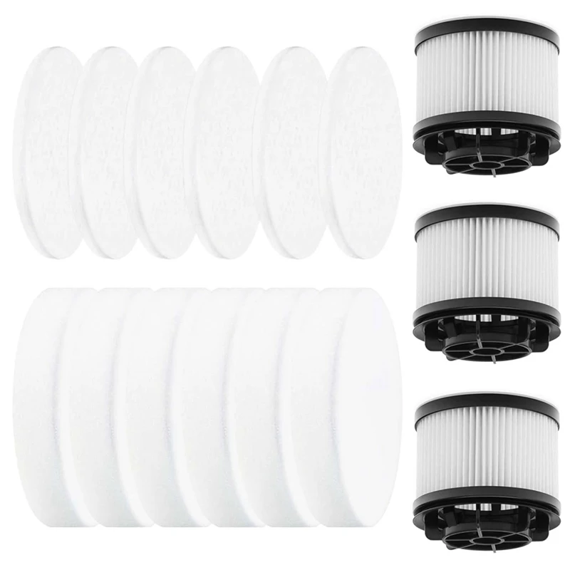 Filters Replacement For Levoit Vacuum Cleaner LVAC-200 Vacuum Part,6 Pre-Motor Foam Filters 3 HEPA Post-Motor Filters