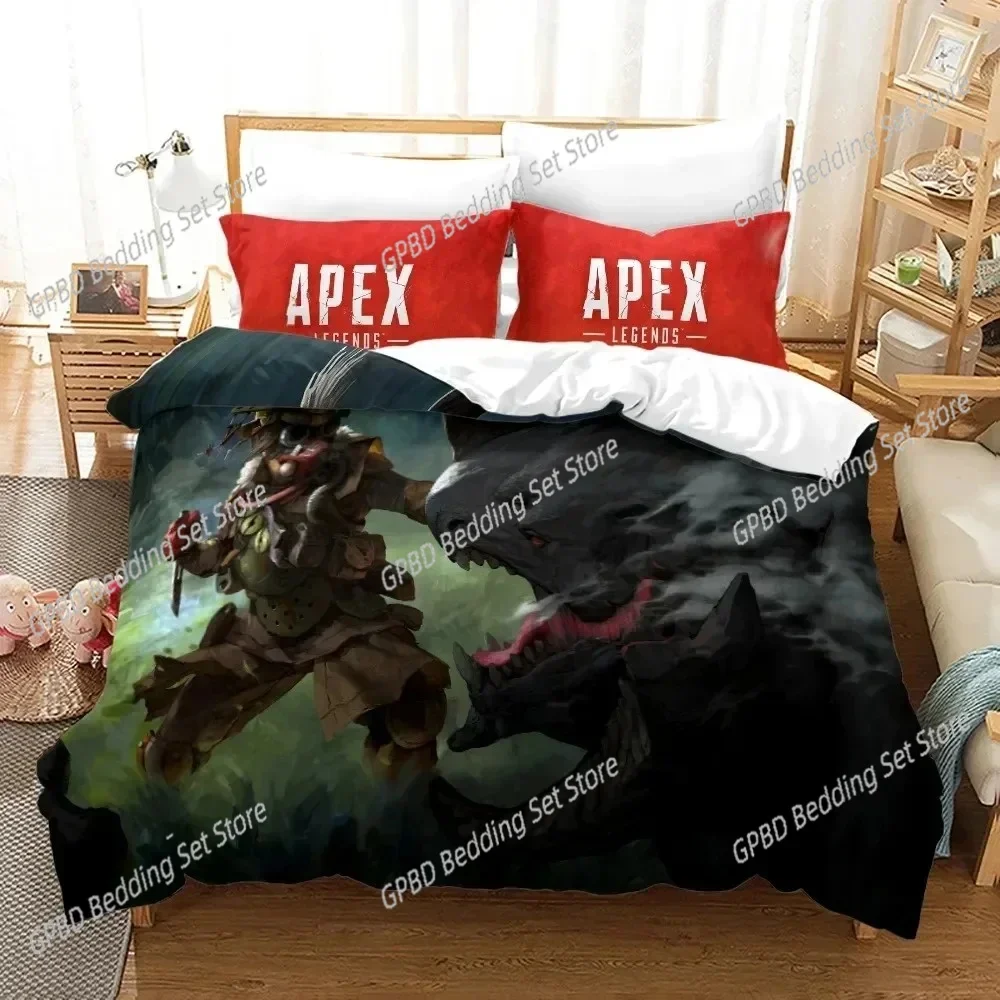 

3D Print Game APEX Legends Bedding Set Bedroom Soft Modern Bedspreads Comefortable Kids Duvet Cover Quilt Cover And Pillowcase