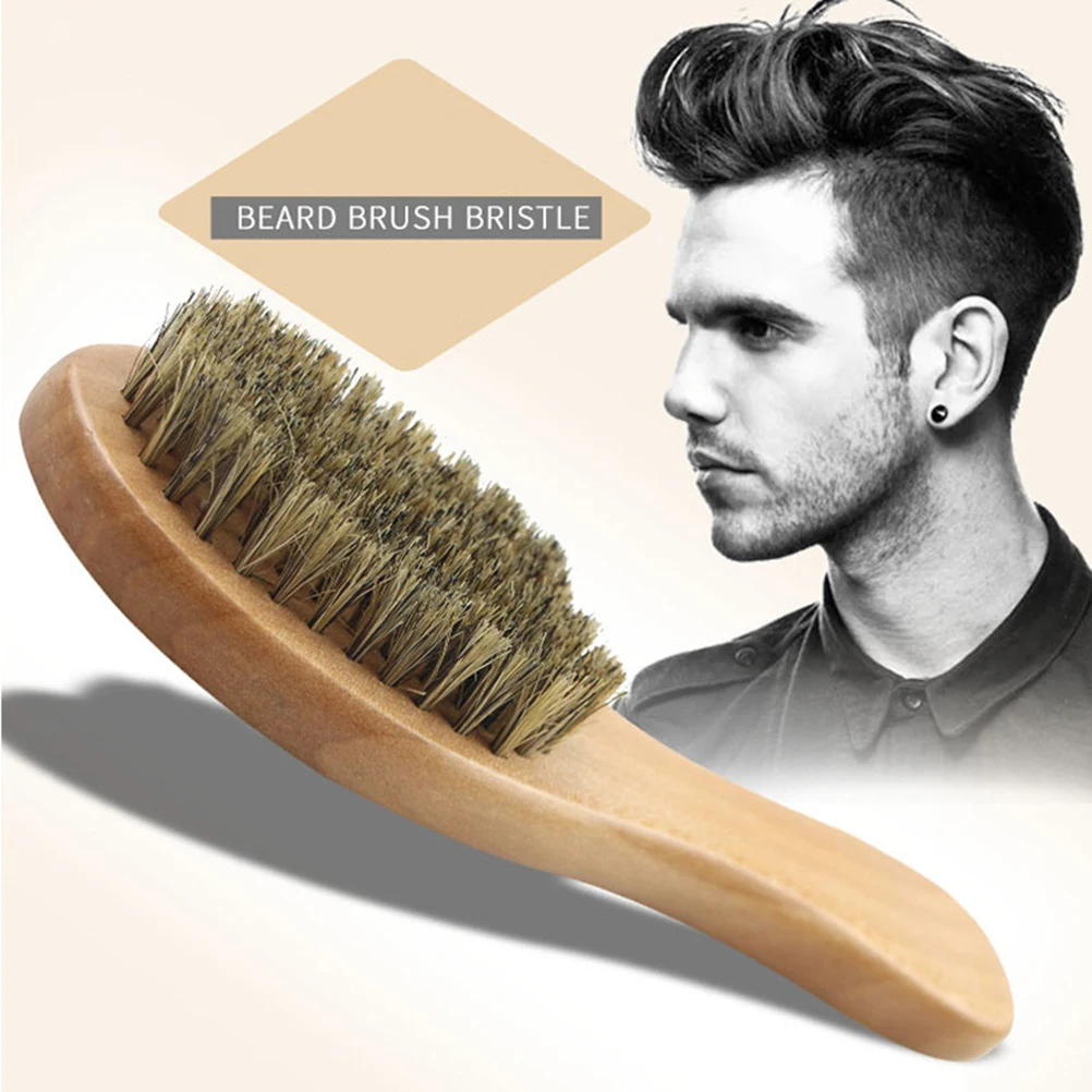 

2Pcs Comb Bamboo Styling Maker Accessories Bristle Beard Comb Beard Accessories Durable Portable Wooden H Gift