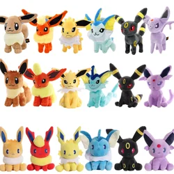 Pokemon Eevee Family Plush Stuffed Dolls Sylveon Leafeon Flareon Jolteon Vaporeon ELF Collection Toys Hobbies Xmas Gift For Kids