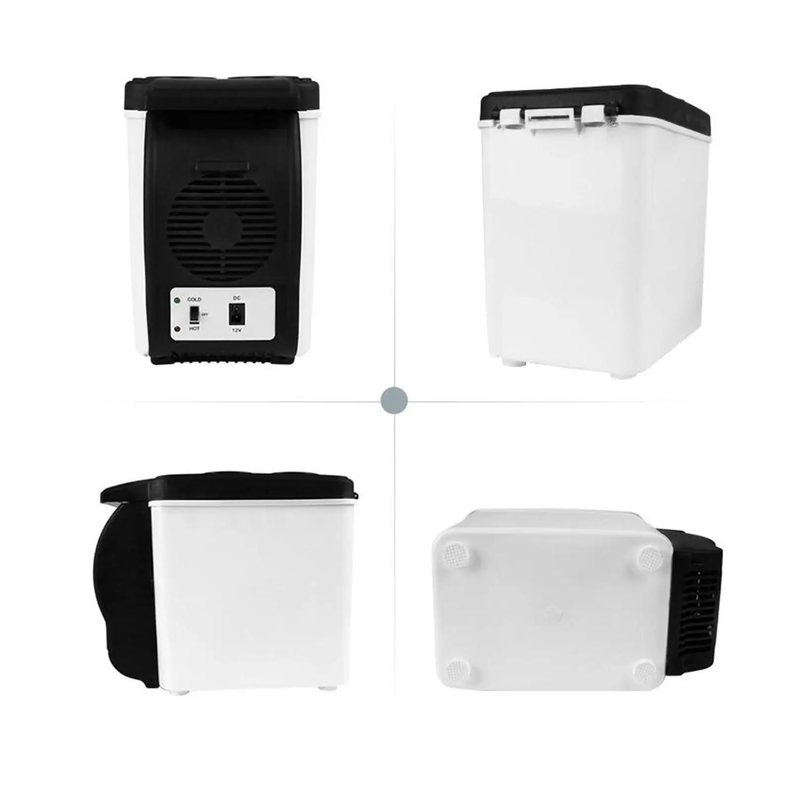 6L 12V auto frigo Cooler Warmer compatto per auto veicolo Cool a 15-20 °C sotto la temperatura ambiente Versatile frigorifero per il trucco personale