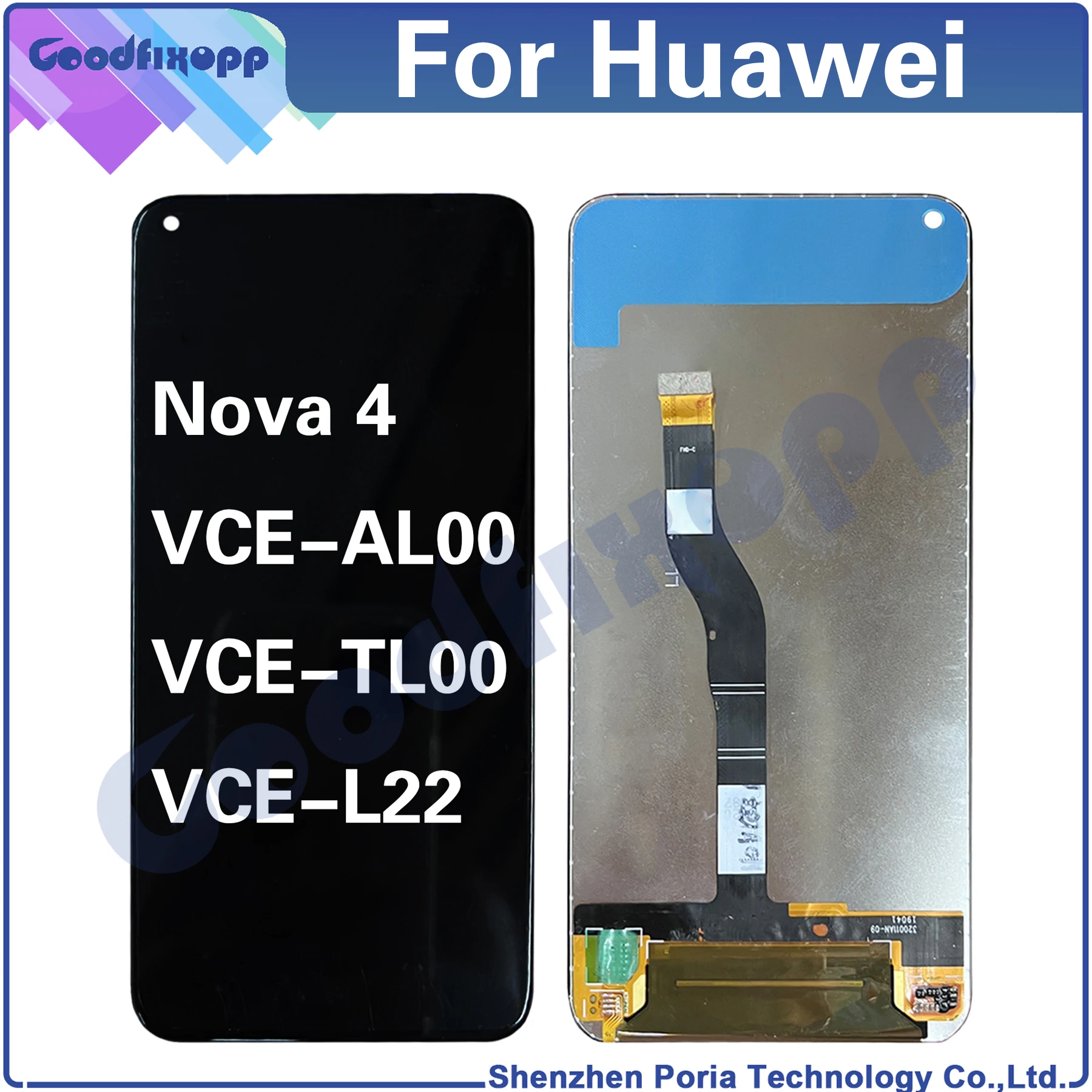 

For Huawei Nova 4 VCE-AL00 VCE-TL00 VCE-L22 LCD Display Touch Screen Digitizer Assembly For Huawei Nova4 Replacement