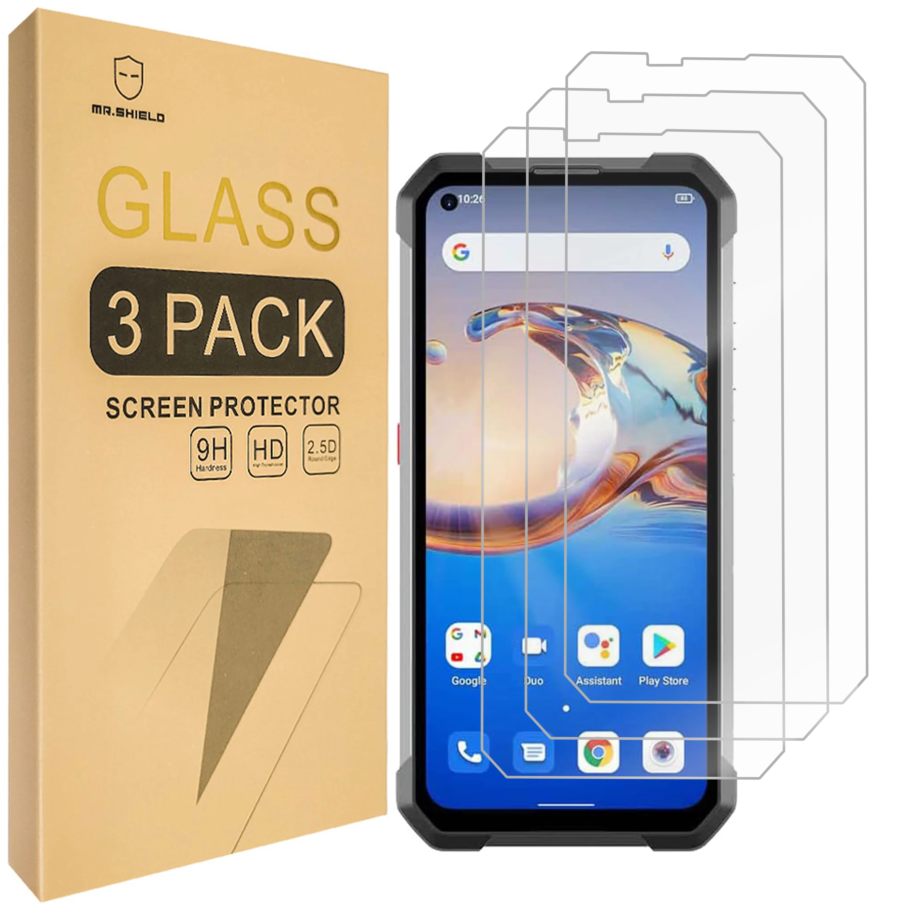 

Mr.Shield [3-Pack] Screen Protector For Unihertz Tank 2 / Unihertz Tank [Tempered Glass] [Japan Glass with 9H Hardness]