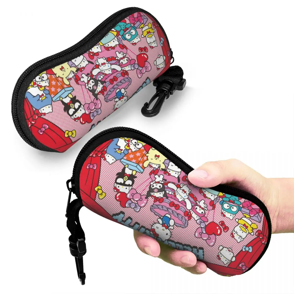 Hello Kitty And Friends Glasses Case Fashion Cartoon Sunglasses Box Ultra Eye Contacts Case