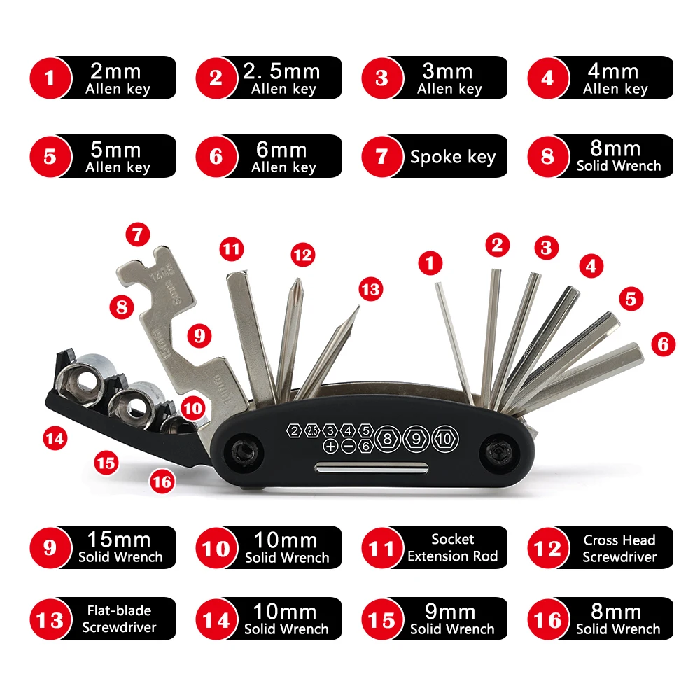 For Honda ADV160 VARIO160 VARIO ADV 160 Multifunction Screwdriver Repair Tool Bicycle Multi Tool Folding Motorcycle Accessories