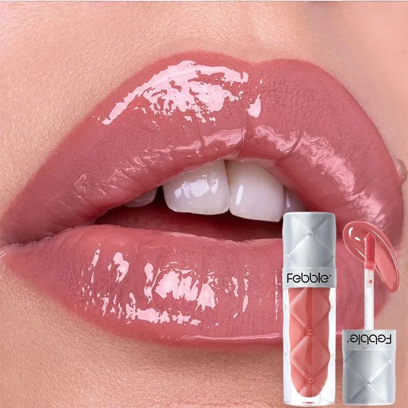 Pearlescent Lip Gloss 6color Long Lasting Waterproof Diamond Lip Gloss Shine Glitter Lip Gloss Women Korea Makeup Cosmetics