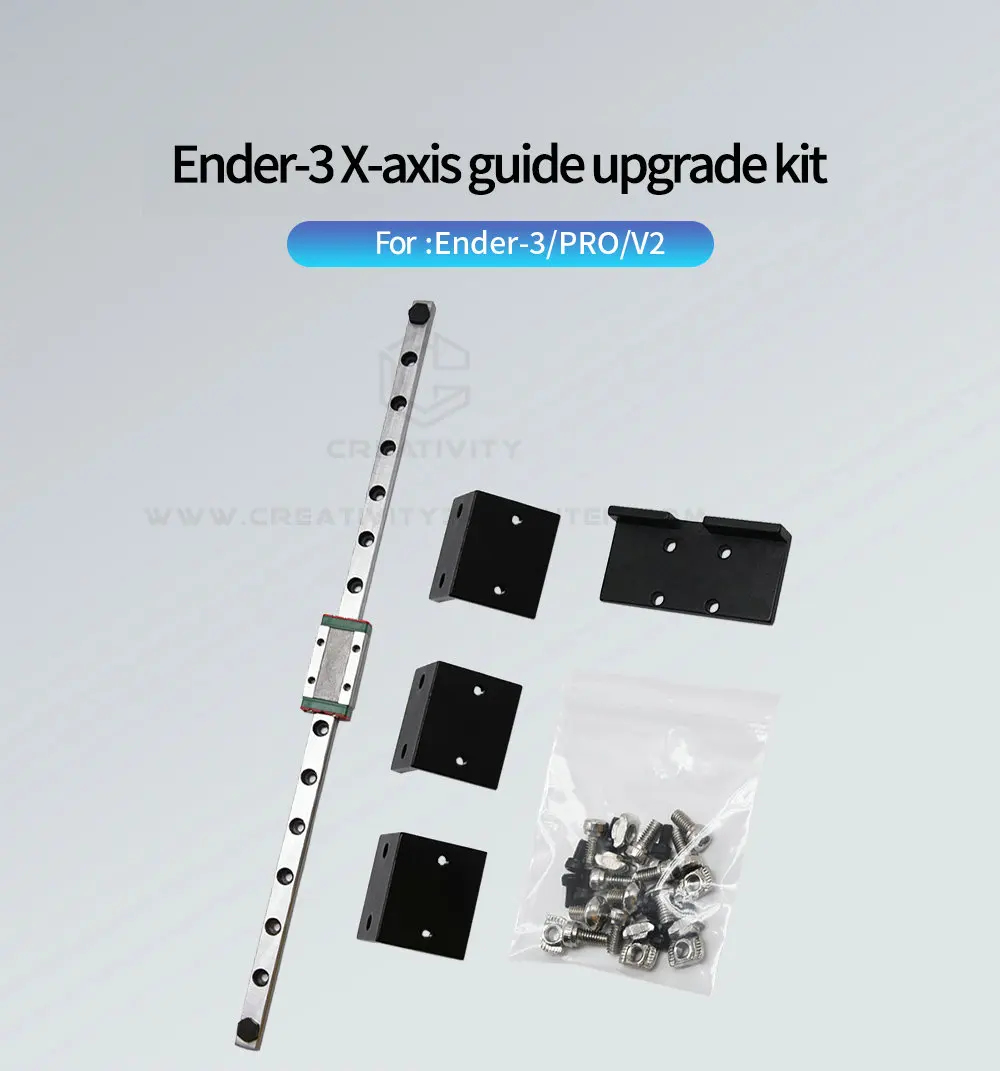

X Axis Upgrade Kit MGN9H 315MM Linear Rail Kit Y Axis Dual Linear Rail MGN12H Upgrade Kits Mod Bracket for Ender 3/Pro V2