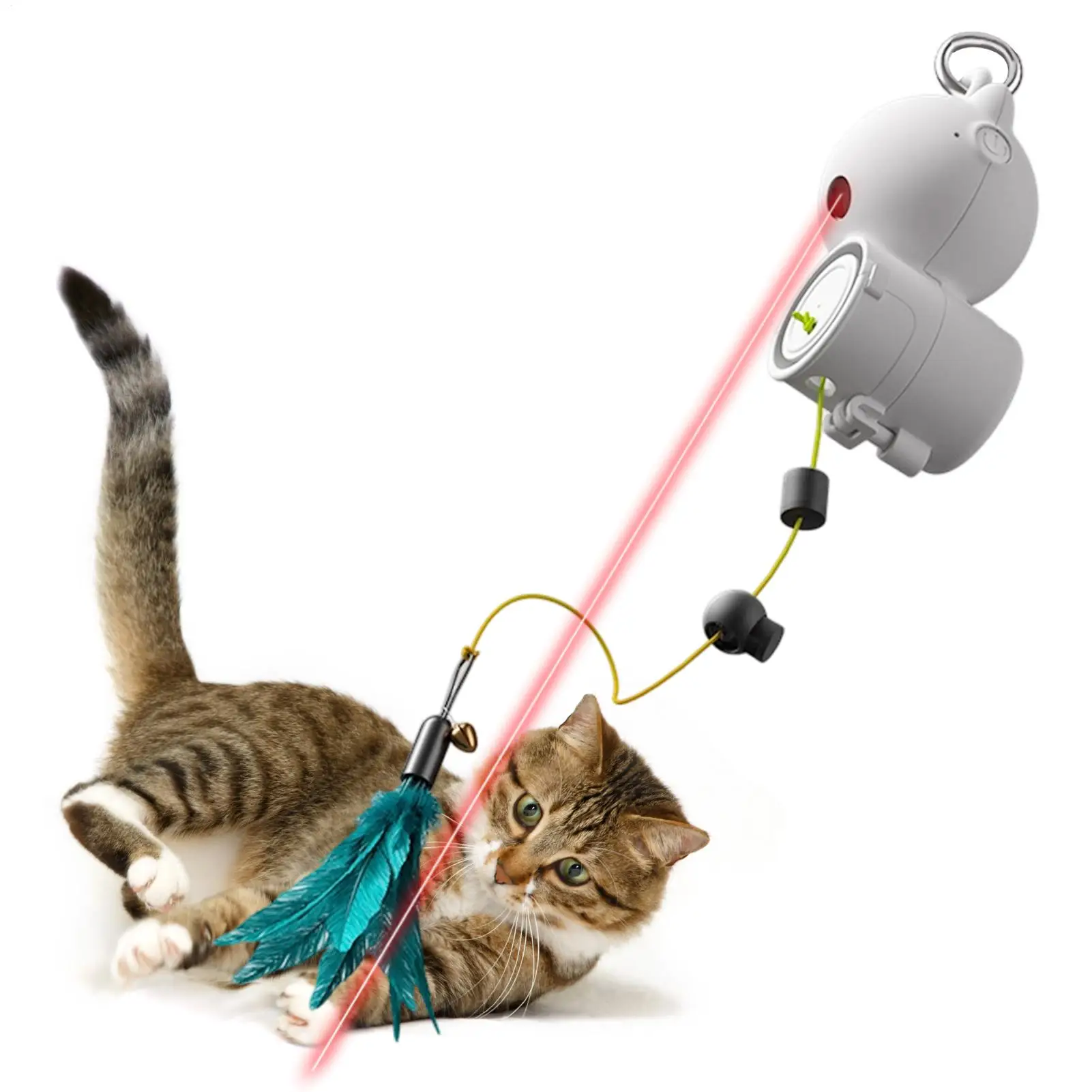 

Электрическая игрушка для кошек, активируемая движением, автоматическая перезаряжаемая умная летающая палочка, движущаяся игрушка для кошек для котят, маленькая, большая, для дома