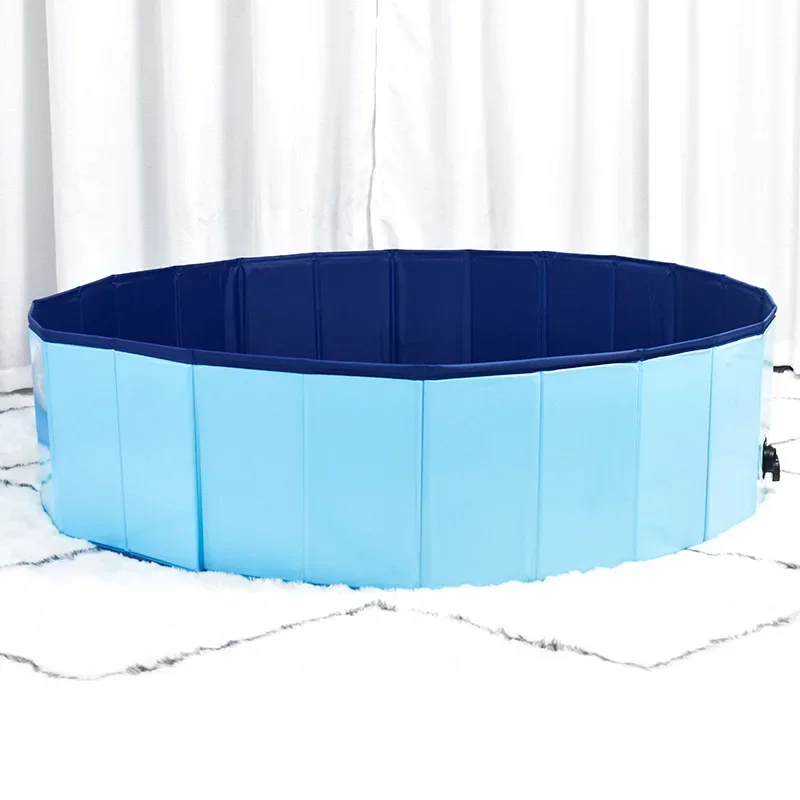 2024 Collapsible Pvc Pet Bath Tub Pet Shop Dog Bath Pool Multi-purpose Portable Animal Bath Tub Inflatable Hot Tub  Foldable