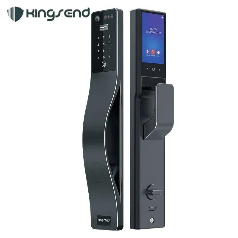 Hot Selling Face Recognition Finger Vein Smart Home Security Door Locks  Wi-Fi