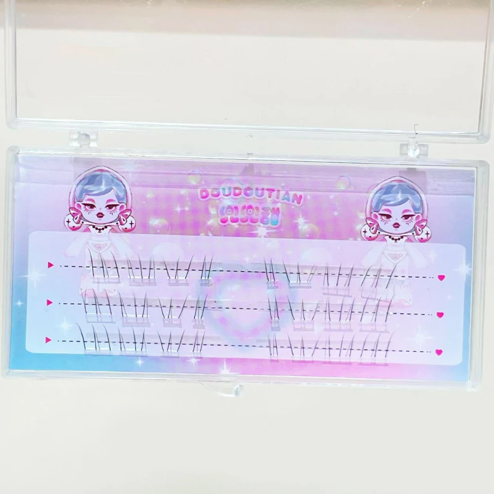 3/10 linhas unissex cílios inferiores transparentes terrier cílios de alta qualidade simulação natural falso cílios extensão maquiagem ferramentas