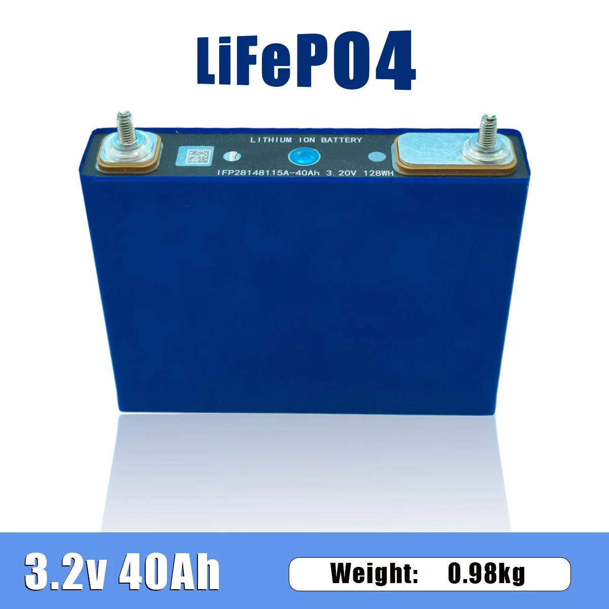 

Grade A 3.2V 40Ah LiFePO4 Rechargeable Battery 2000 Cycle Motorcycle Car Modified Stud Phosphate for Travel Solar RV Battery